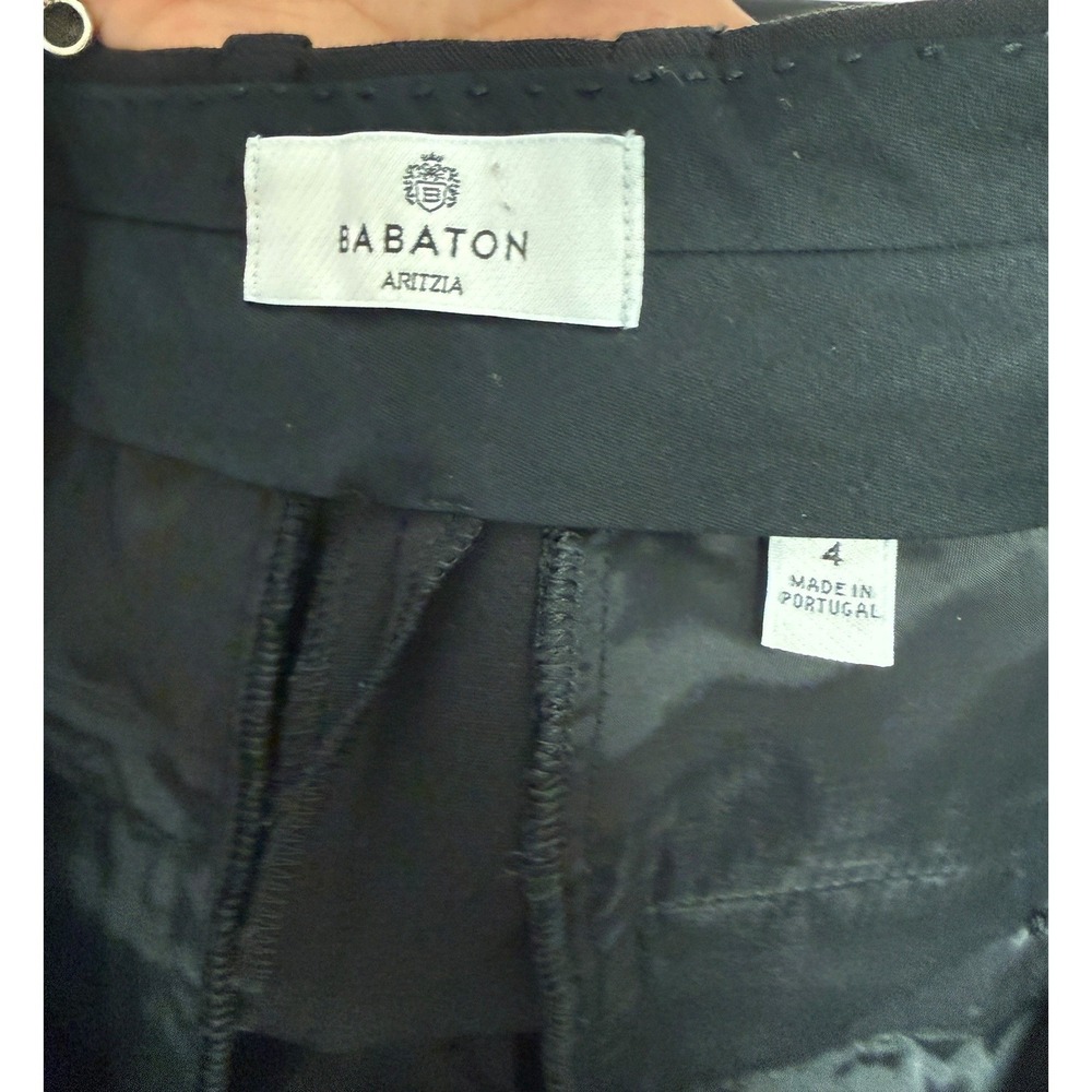 Babaton Aritzia Agency Pant Size 4 Black High Rise Tailored Career Dress Trouser - Picture 6 of 9